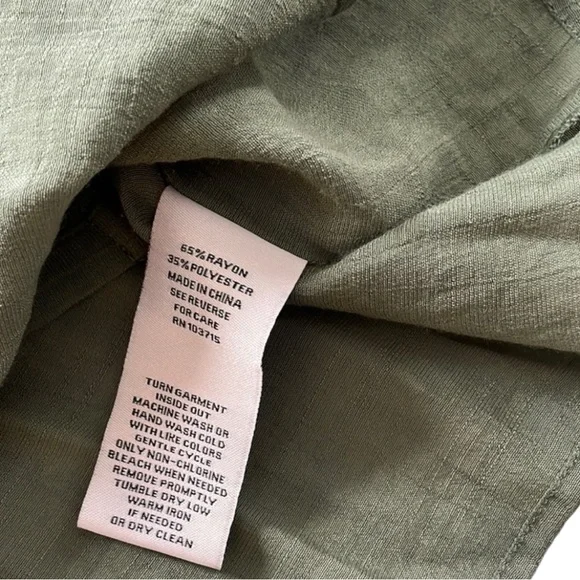 Nanette Lepore Green Puff Sleeve Blouse with Mandarin Collar Womens XL Prairie - Picture 7 of 8